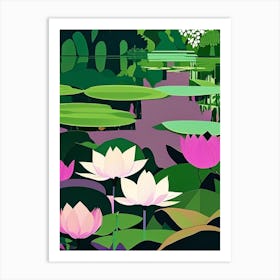 Lotus Flowers In Park Fauvism Matisse 3 Art Print