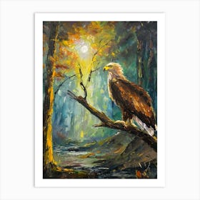 Eagle In The Forest 1 Art Print
