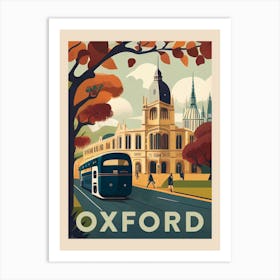 Oxford Vintage Travel Poster Art Print