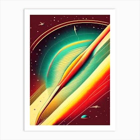 Universe Vintage Sketch Space Art Print