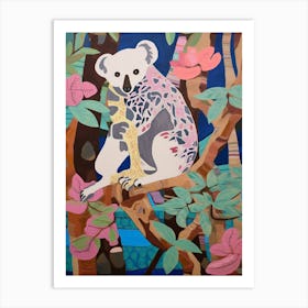 Maximalist Animal Painting Koala 3 Art Print