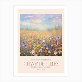 Champ De Fleurs, Floral Art Exhibition 02 Art Print