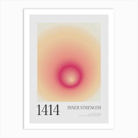 Angel Number 1414 Inner Strength Art Print