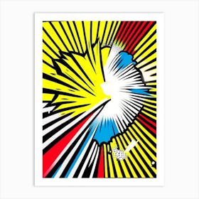 Big Bang Bright Comic Space Art Print