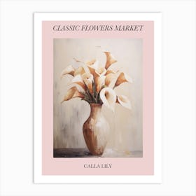 Classic Flowers Market Calla Lily Floral Poster 1 Art Print