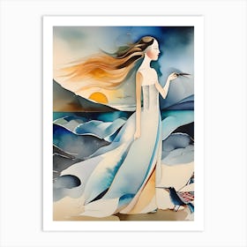 Lady in Sunlight Art Print