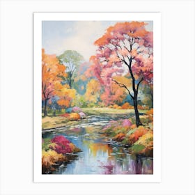 Autumn Gardens Painting Bellingrath Gardens 1 Art Print