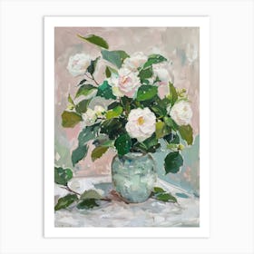 A World Of Flowers Camellia 4 Painting Art Print