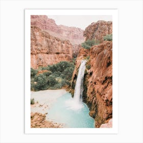 Desert Waterfall Art Print