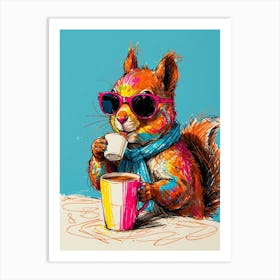 Squirrel Canvas Print Art Print