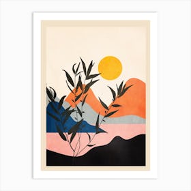 Warm Summer Sunset 02 Art Print