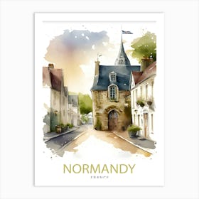 Normandy France TravePoster 1 Art Print