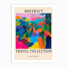 Abstract Travel Collection Poster Dominica 3 Art Print