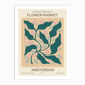 Flower Market Amsterdam Art Print