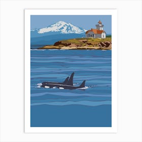 Washington State Travel Poster Art Print