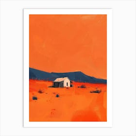 Desert House Canvas Print Art Print