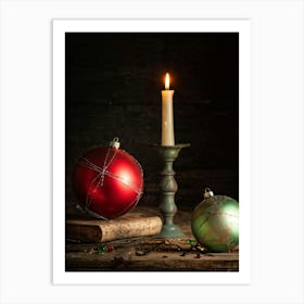 Christmas Ornaments 4 Art Print