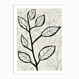 Leaves On A Branch 1 Art Print