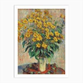 Sunflowers In A Vase 2 Art Print