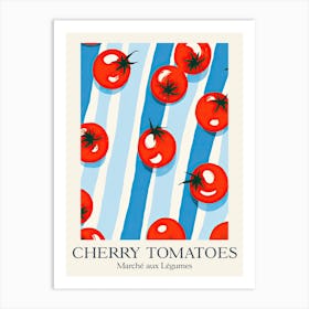 Marche Aux Legumes Cherry Tomatoes Summer Illustration 7 Art Print