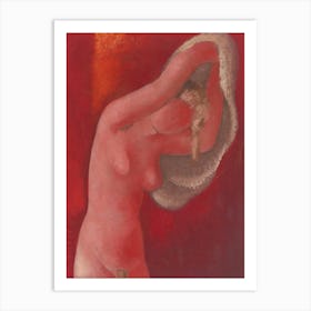 Woman Undressing, Mikuláš Galanda Art Print