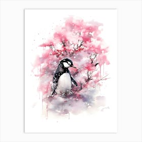 Penguin bird Art Print