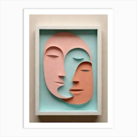 Two Faces 4 Art Print