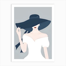 Lady In A Hat Art Print