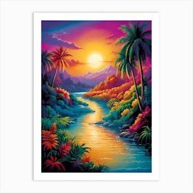 Tropical Sunset 1 Art Print