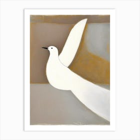 Dove Symbol 1, Abstract Painting Art Print