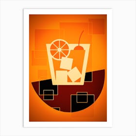 Cocktail Vector Illustration Art Print