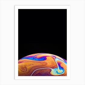 Liquid Marble Planet Art Print