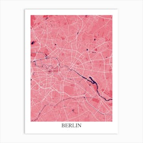 Berlin Pink Purple Art Print