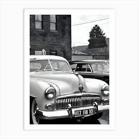 50's Era Community Car Wash Reimagined - Hall-O-Gram Creations 27 Art Print