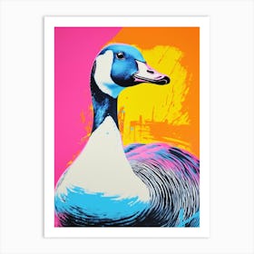 Andy Warhol Style Bird Canada Goose 1 Art Print