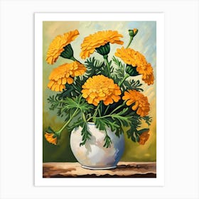 Carnations In A Vase 1 Art Print