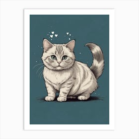 British Shorthair Kitten Art Print