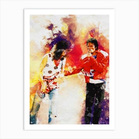 Smudge Of Van Halen (Guitarist) & Michael Jackson Beat It Art Print