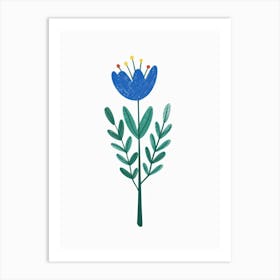 Blue Flower 7 Art Print