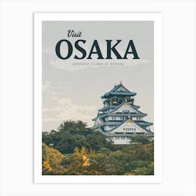 Visit Osaka Island Art Print