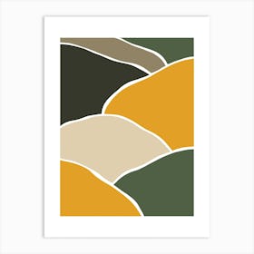 Wild Collection Hills Abstract Art Print