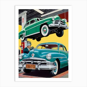 Retro Automotive Reimagined 16 Art Print