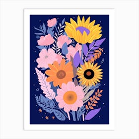 Bouquet Of Flowers Art Print