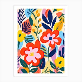 Flowers 13, Matisse style, Floral Art Print