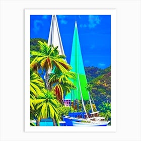 Mayreau Saint Vincent And The Grenadines Pop Art Photography Tropical Destination Art Print