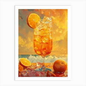 Orange Cocktail 25 Art Print