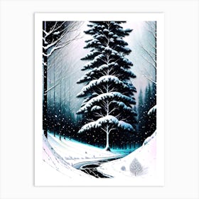 Snowy Forest 4 Art Print