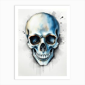 Skull Sketch Art Print