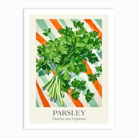 Marche Aux Legumes Parsley Summer Illustration 8 Art Print