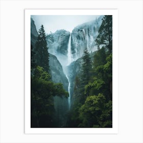 Waterfall Forest (28) Art Print